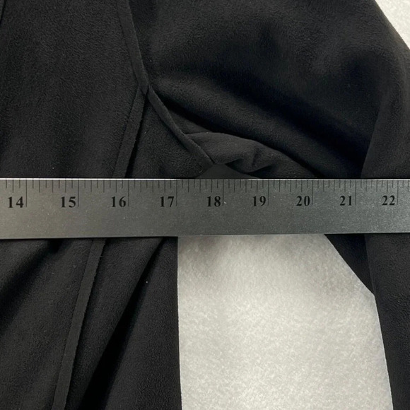 BAGATELLE Blazer Jacket Women's Size M Asymmetric Zip Front Fleece-Lined Black - Picture 10 of 11